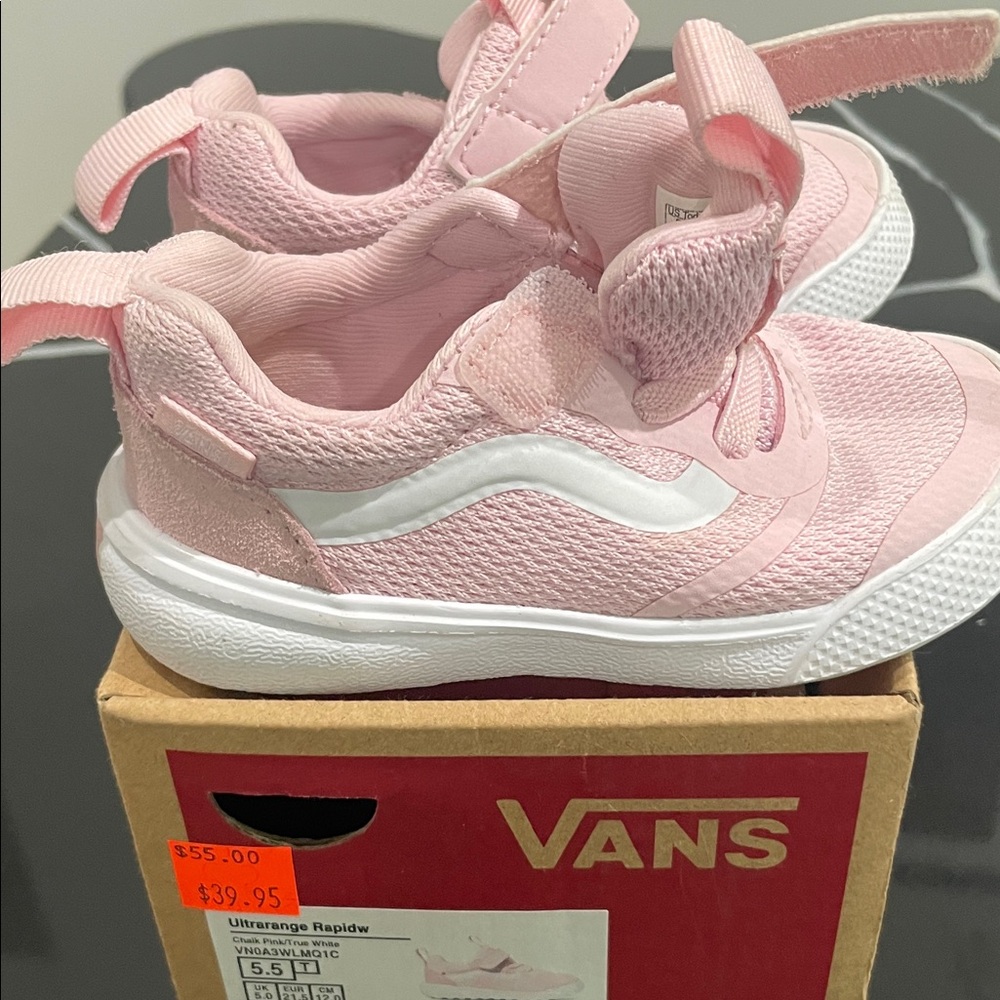 Vans Kids Light Pink Sneakers